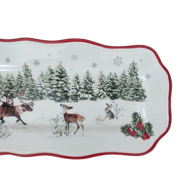 Better Homes And Gardens Heritage Collection Ceramic Platter Serving Tray Plate - Picture 4 of 10